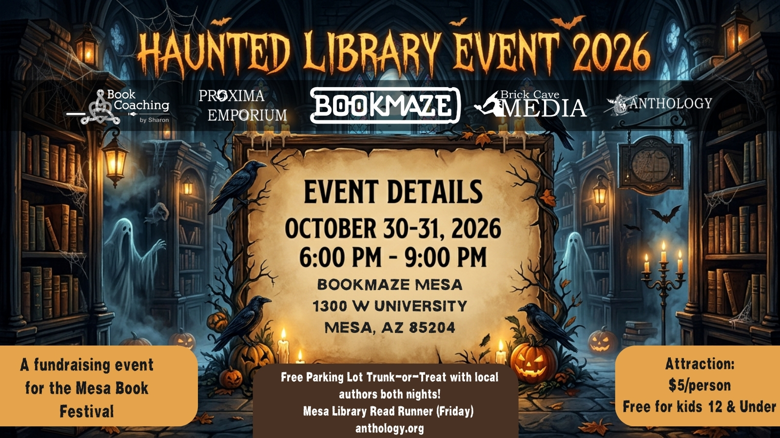 Haunted Library Oct 30-31, 2026
